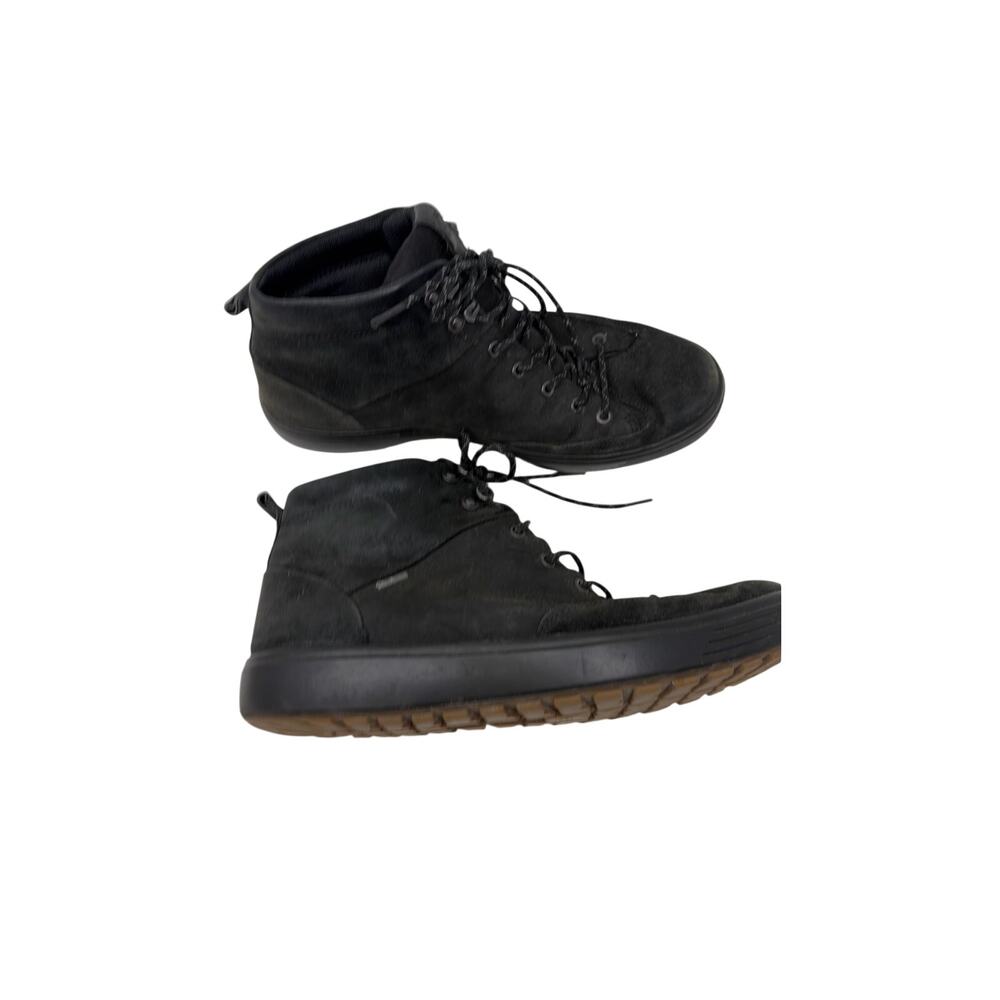 ECCO Mens Soft 7 Tred Black leather boots sz 10 - Picture 2 of 7